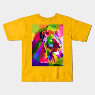 Polygonal lion Kids T-Shirt